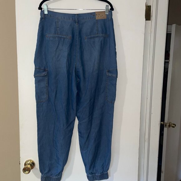 Serra Retreat Cargo Jogger Jeans Women's 8/29 Banded Ankle By Joie Rucker - Picture 2 of 11